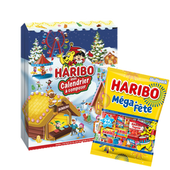 Calendrier personnalisable + 1 Méga fête 1kg